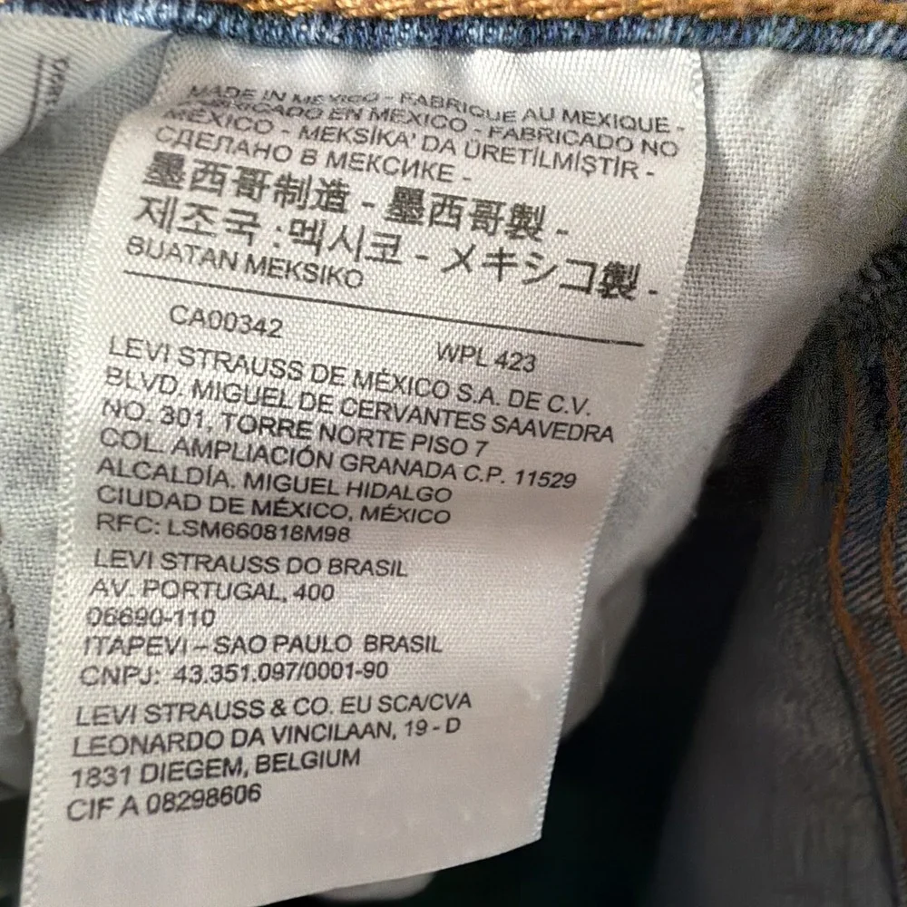 Levi's 505 Men's‎ Jeans 34x30 Blue Denim Regular Fit Straight Leg
